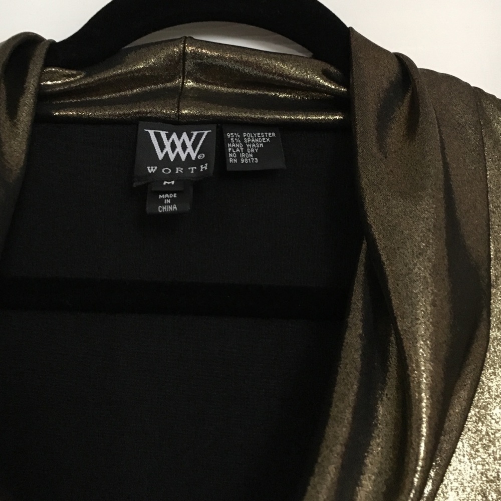 W by Worth Lame Top - Like New - Picture 2 of 2